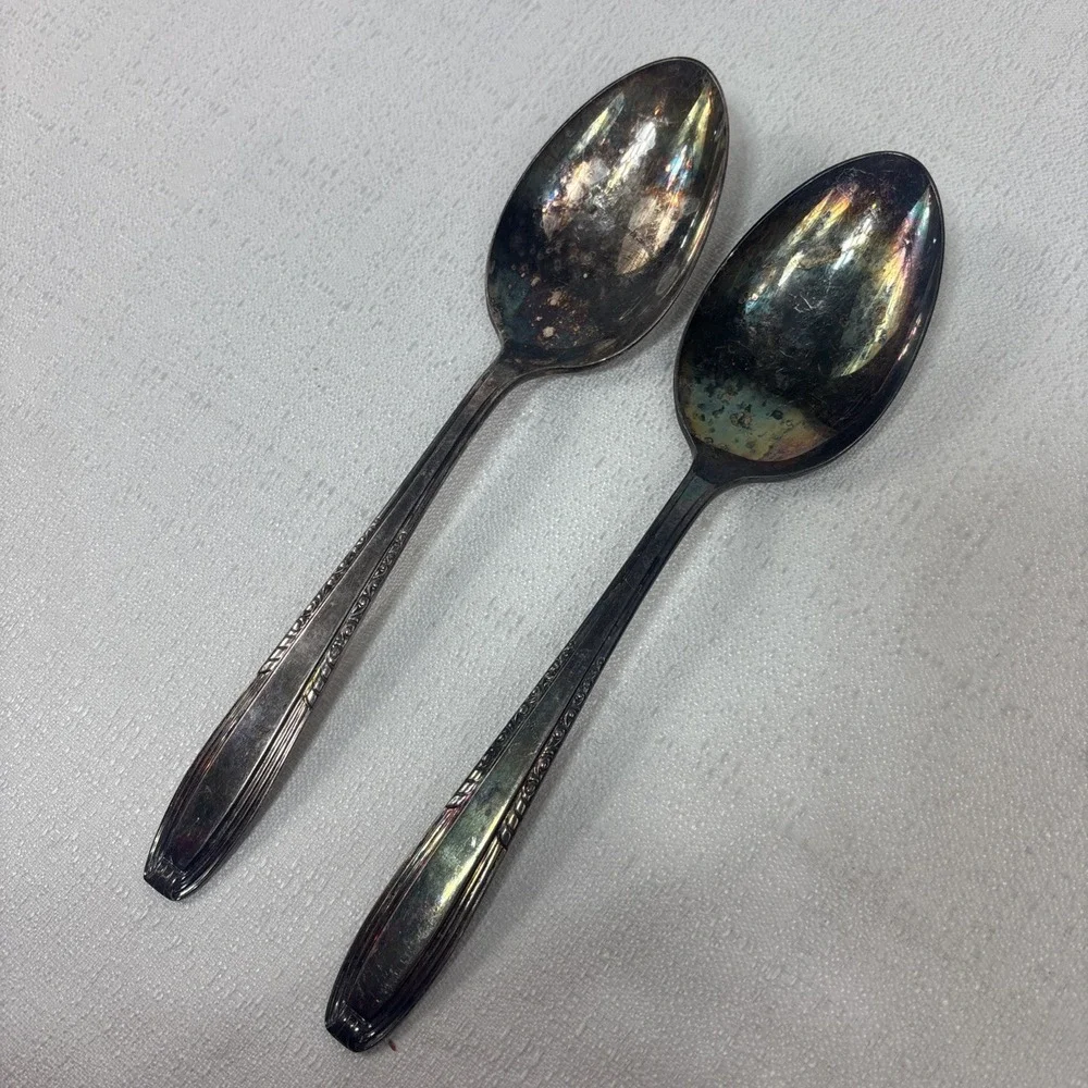 Vintage‎ Harmony House SERENADE Soup Dinner Spoons Set Of 2